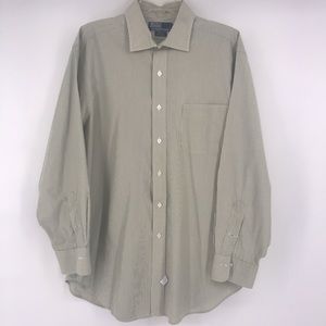 Striped Polo by Ralph Lauren Button Up M 17-35